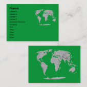 地球のプロフィールカード 名刺 (正面/裏面)