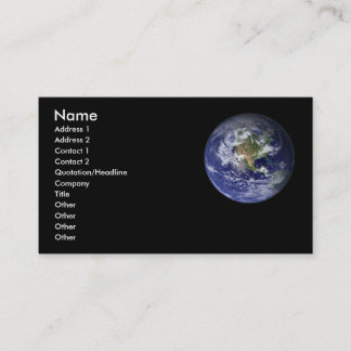 地球のプロフィールカード-名刺 名刺
