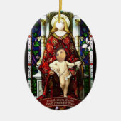 "地球のポテト"のポテトのイエス・キリストのオーナメント セラミックオーナメント (正面)