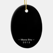 "地球のポテト"のポテトのイエス・キリストのオーナメント セラミックオーナメント (裏面)