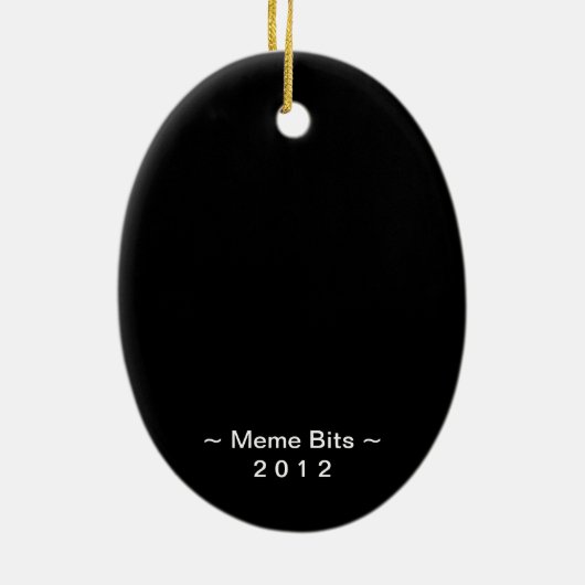 "地球のポテト"のポテトのイエス・キリストのオーナメント セラミックオーナメント (裏面)