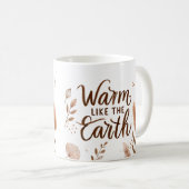 地球のマグカップのように暖かい – 美的ボホコーヒーCu コーヒーマグカップ (正面右)