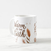 地球のマグカップのように暖かい – 美的ボホコーヒーCu コーヒーマグカップ (正面左)