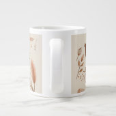 地球のマグカップのように暖かい – 美的ボホコーヒーCu ジャンボコーヒーマグカップ (裏面)