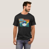地球のマスクを着て – 私にとって幸せな地球 Tシャツ (正面フル)