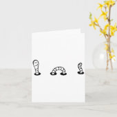 地球のミミズが好きな女性のシャツ ミミズラバー女子 カード (黄色い花)