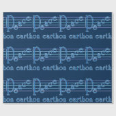 地球のミュージカルパターンの平和 ラッピングペーパー (フラット)