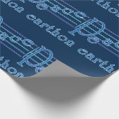 地球のミュージカルパターンの平和 ラッピングペーパー (角)