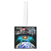 地球のミンスパイの同化 キューブオーナメント (正面)