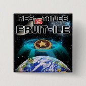 地球のミンスパイの同化 缶バッジ (正面)