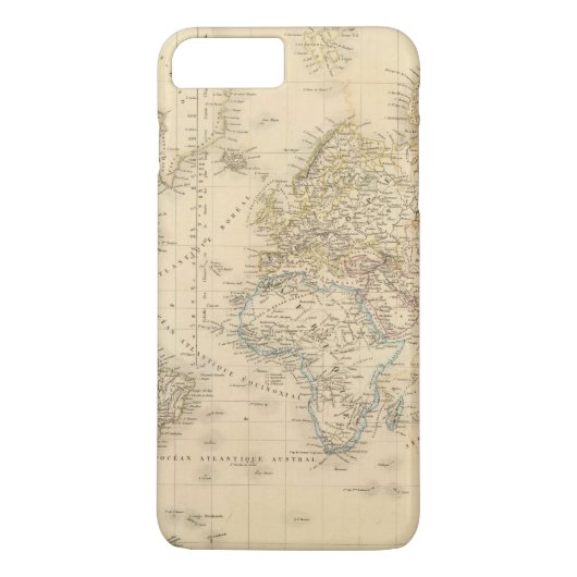 地球のメルカトルのproj Case-Mate iPhoneケース (裏面)