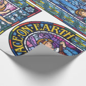 地球のラファエロ前の画家のステンドグラスの平和 ラッピングペーパー (角)