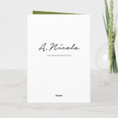 地球のヴィンテージの休日カードの平和 シーズンカード (裏面)