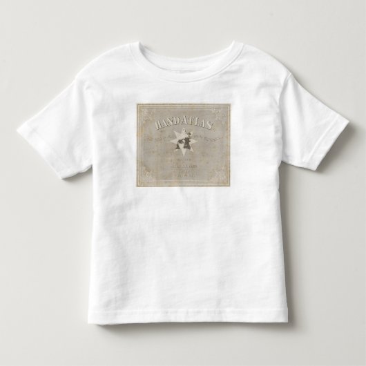 地球の一部分のとびら手の地図書 トドラーTシャツ (正面)