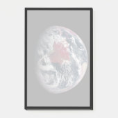 地球の上で植物の成長。 ポストイット (正面)