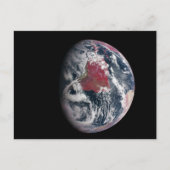 地球の上で植物の成長。 ポストカード (正面)