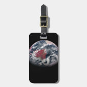 地球の上で植物の成長。 ラゲッジタグ (正面縦)