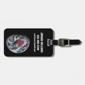 地球の上で植物の成長。 ラゲッジタグ (正面横)