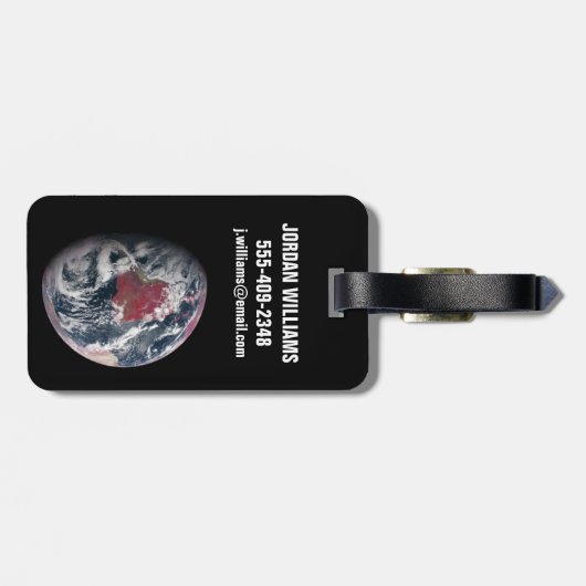 地球の上で植物の成長。 ラゲッジタグ (裏面横)