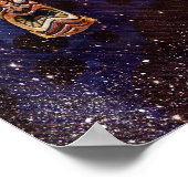 地球の上のチキス ポスター (角)