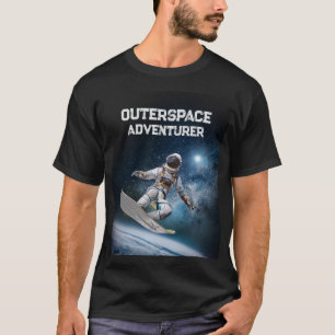 地球の上の宇宙でのバケーションフソットサーフィン Tシャツ
