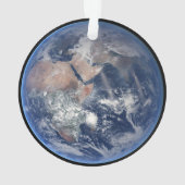地球の上の東半球。 オーナメント (裏面)