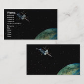 地球の上の衛星 名刺 (正面/裏面)