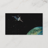 地球の上の衛星 名刺 (裏面)
