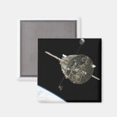 地球の上の軌道にあるハッブル宇宙望遠鏡 マグネット (正面/裏面)