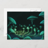 地球の下にサイエンスフィクションファンタジーの絵はがき ポストカード (正面/裏面)