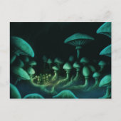 地球の下にサイエンスフィクションファンタジーの絵はがき ポストカード (正面)