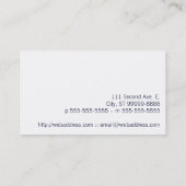 地球の世界の地球のタンゴ粗かった一見 名刺 (裏面)