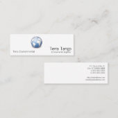 地球の世界の地球のタンゴ スキニー名刺 (正面/裏面)