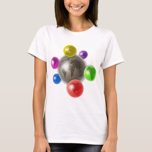 地球の世界 Tシャツ (正面)