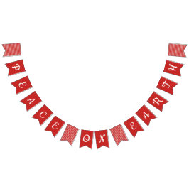 地球の休日の旗布の旗の平和 バンティングフラッグ