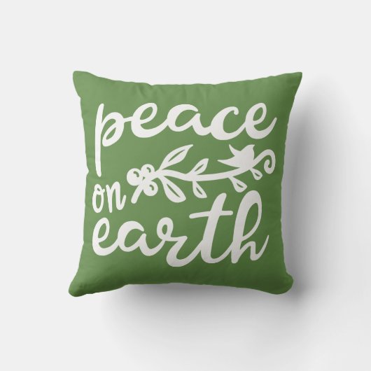 地球の休日の装飾用クッションの平和 クッション (裏面)