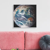 地球の全体像が世界のデータを示している キャンバスプリント (インサイチュ (リビング))