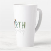 地球の共感マグデザイン カフェラテマグ (右アングル)