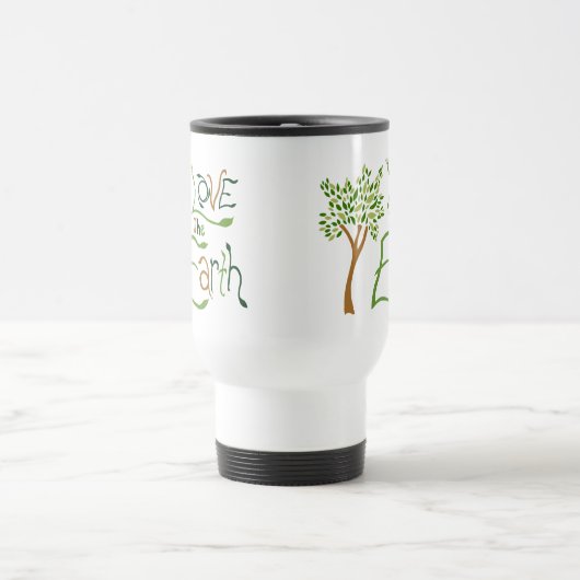 地球の再使用可能なコップを愛して下さい トラベルマグ (中央)
