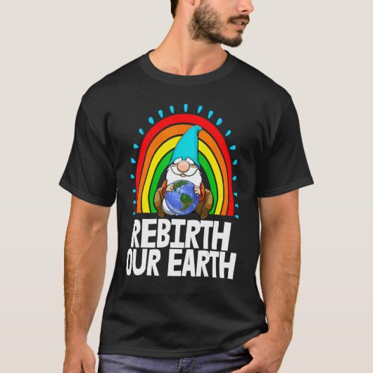 地球の再生格言女性環境地球ロ Tシャツ (正面)