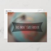 地球の写真では永遠に続きぼやけない ポストカード (正面/裏面)