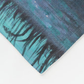 地球の冬の日没の平和 フリースブランケット (角)