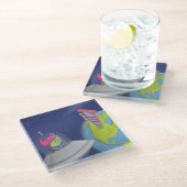 地球の初歩的コースター ガラスコースター (アングル)