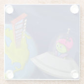 地球の初歩的コースター ガラスコースター (裏面)