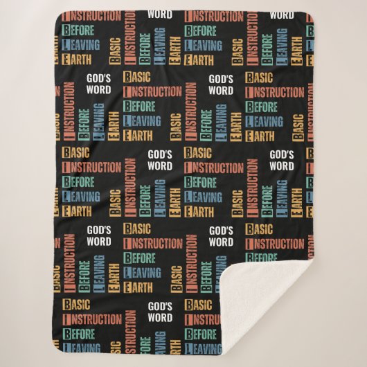 地球の前の聖書離れの基本教示 シェルパブランケット (正面)