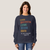 地球の前の聖書離れの基本教示 スウェットシャツ (正面フル)