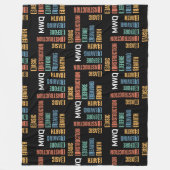 地球の前の聖書離れの基本教示 フリースブランケット (正面)