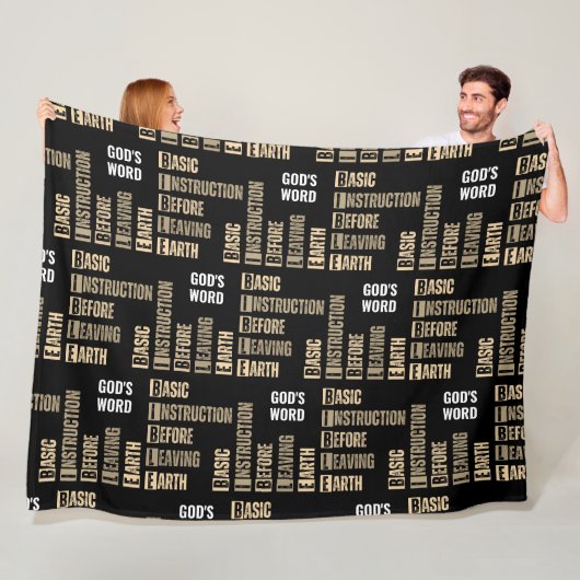 地球の前の聖書離れの基本教示 フリースブランケット (インサイチュ)