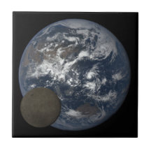 地球の前を移動する月DSCOVR画像