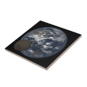 地球の前を移動する月DSCOVR画像 タイル (側面)